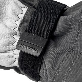 Army Leather Heli 3-Finger Skihandschuhe grau