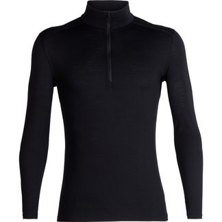 Icebreaker - 200 Oasis Half Zip Longsleeve Herren schwarz