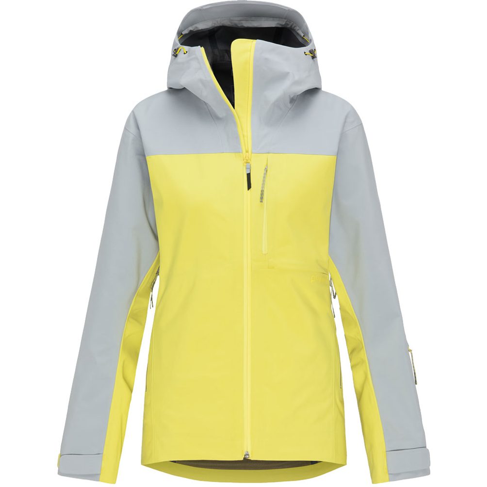 Pyua - Trace Hardshell Jacket french grey whistle yellow at Sport Bittl Shop