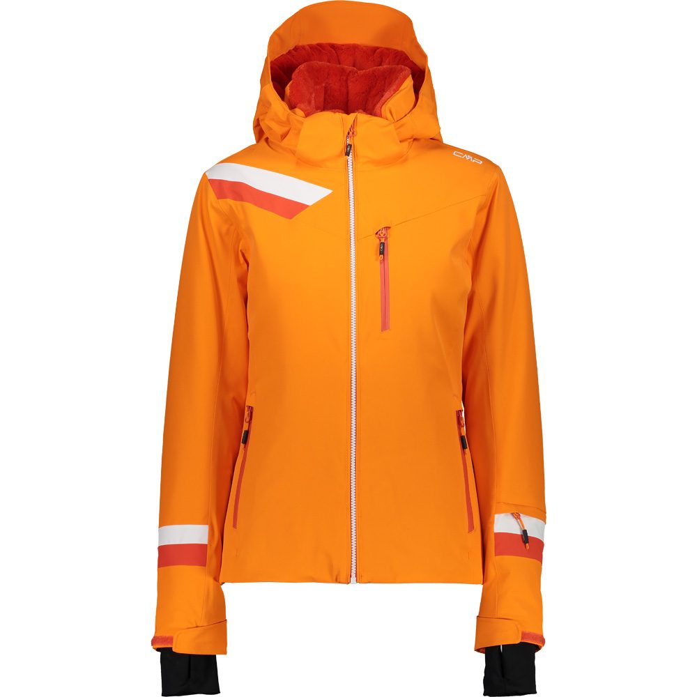 at orange Zip Women CMP Jacket Shop Ski - Sport Hood Bittl
