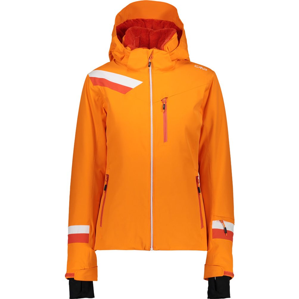 Jacket Sport Shop - CMP Women orange Zip Ski at Bittl Hood