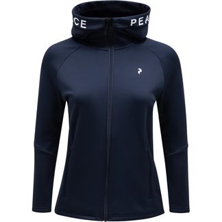 Peak Performance - Rider Zip Hood Midlayer Jacket Women blue shadow