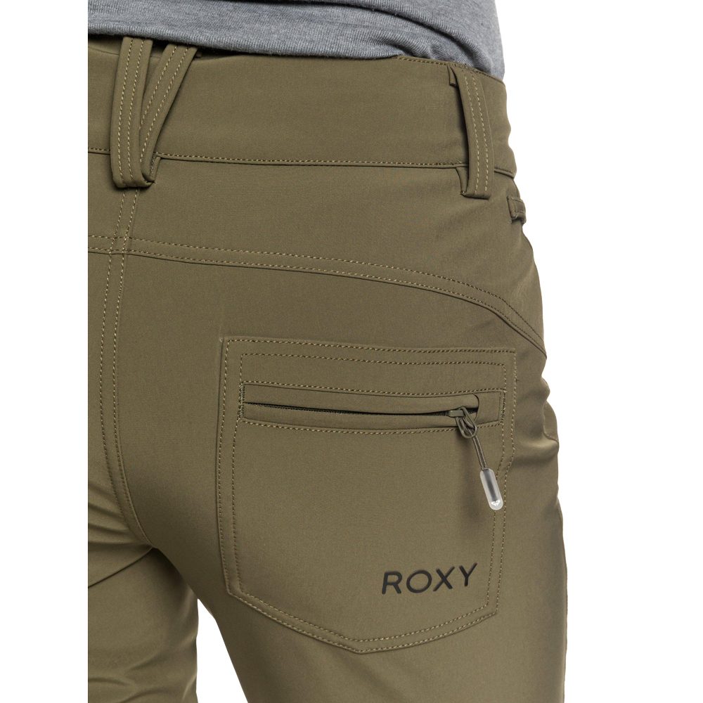 ROXY Creek BLACK Ski Pants Ladies Salopettes Shell Snow Pants for