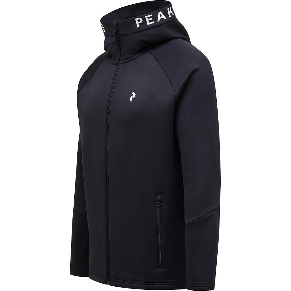 Peak Performance Rider Zip Hood Midlayer Jacket Men black at