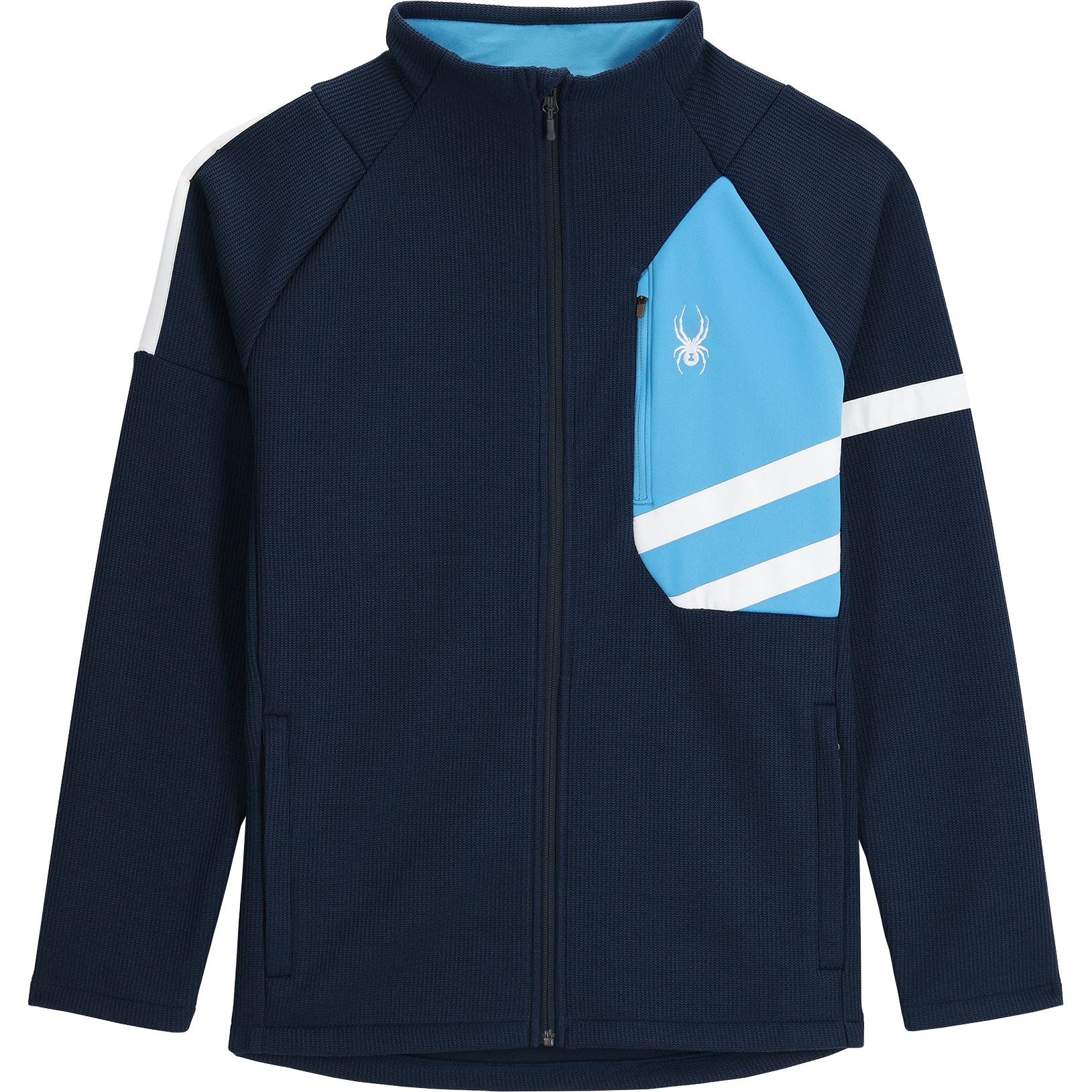 Spyder Wengen Bandit Fleece Jacket Men true navy at Sport Bittl Shop
