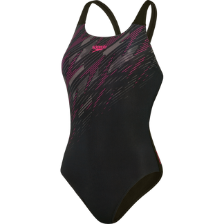 Speedo - HyperBoom Placement Muscleback Badeanzug Damen schwarz