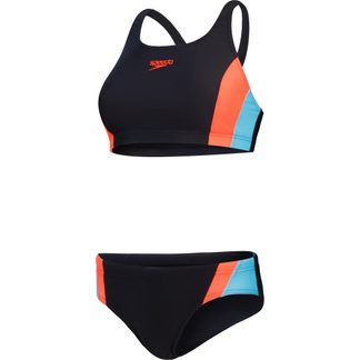 Speedo - Colourblock Splice 2.0 Bikini Damen schwarz