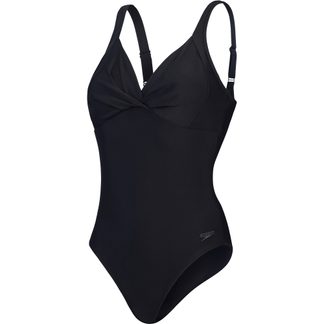 Speedo - Shaping Cross Knot Badeanzug Damen schwarz