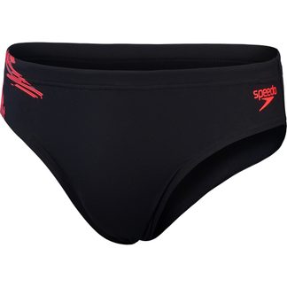 Speedo - Tech Panel Brief Badehose Herren schwarz