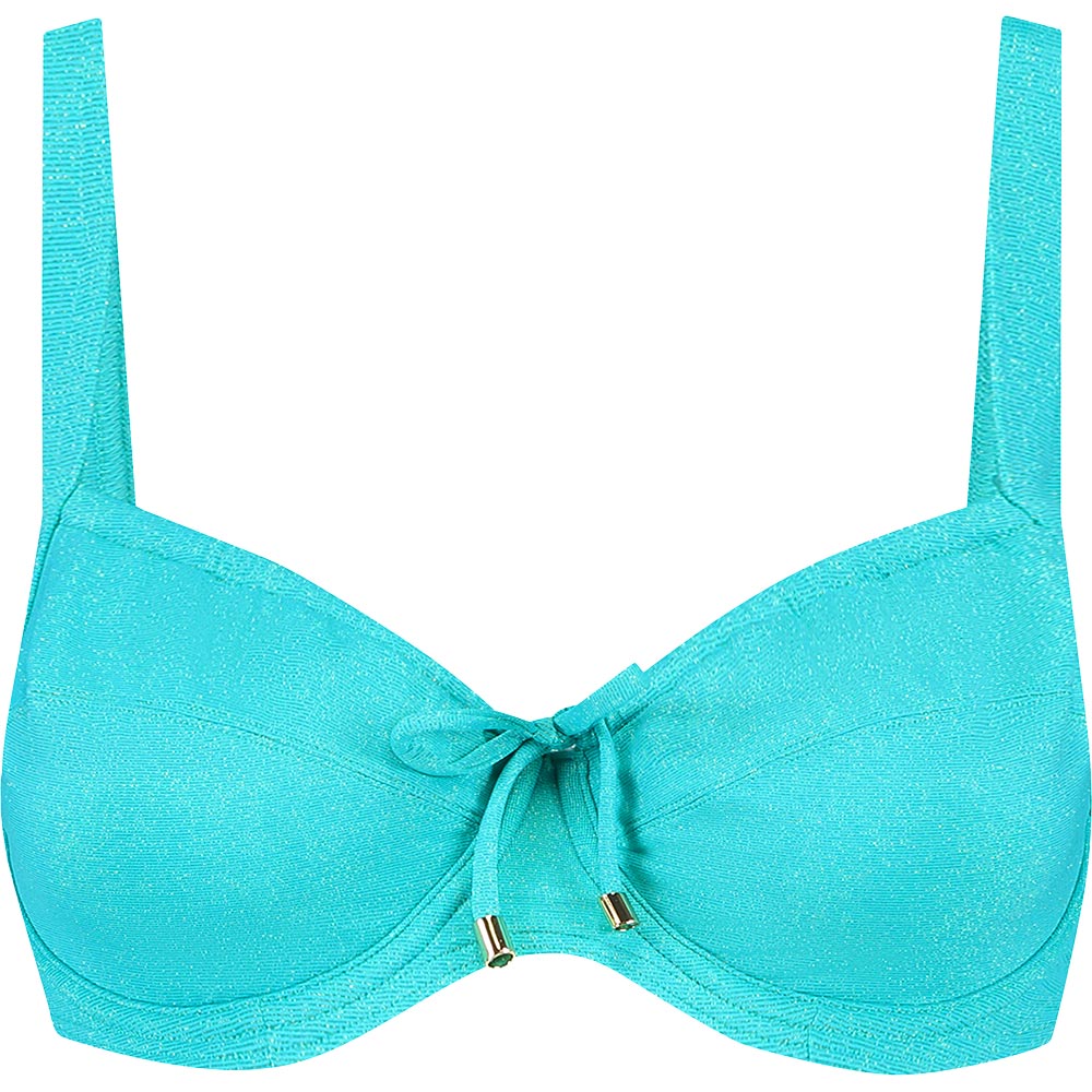 Sea Sparkle Bikini Top Damen türkis