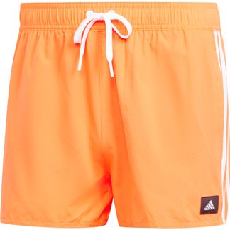 adidas - 3-Stripes CLX Very-Short-Length Swim Shorts Men app solar red