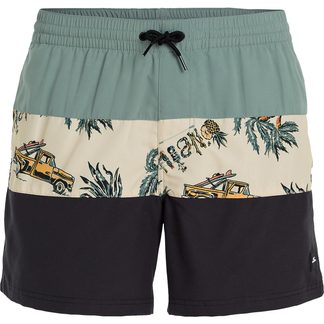 Mix and Match Cali Block 15'' Badehose Herren beige venice beach