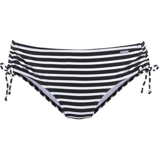 Lascana - Bikinihose Damen black white stripe