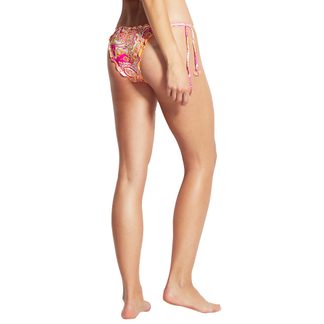 Summer Chintz Tie Side Brazilian Bikini Pants Women cantaloupe