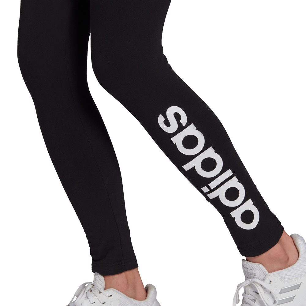 adidas - Essentials High-Waisted Logo Leggings Women black white at Sport  Bittl Shop