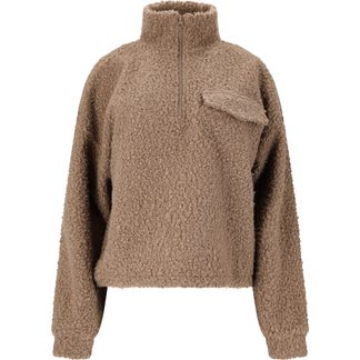 Athlecia - Florrie W Sherpa Half Zip Sweatshirt Damen walnut