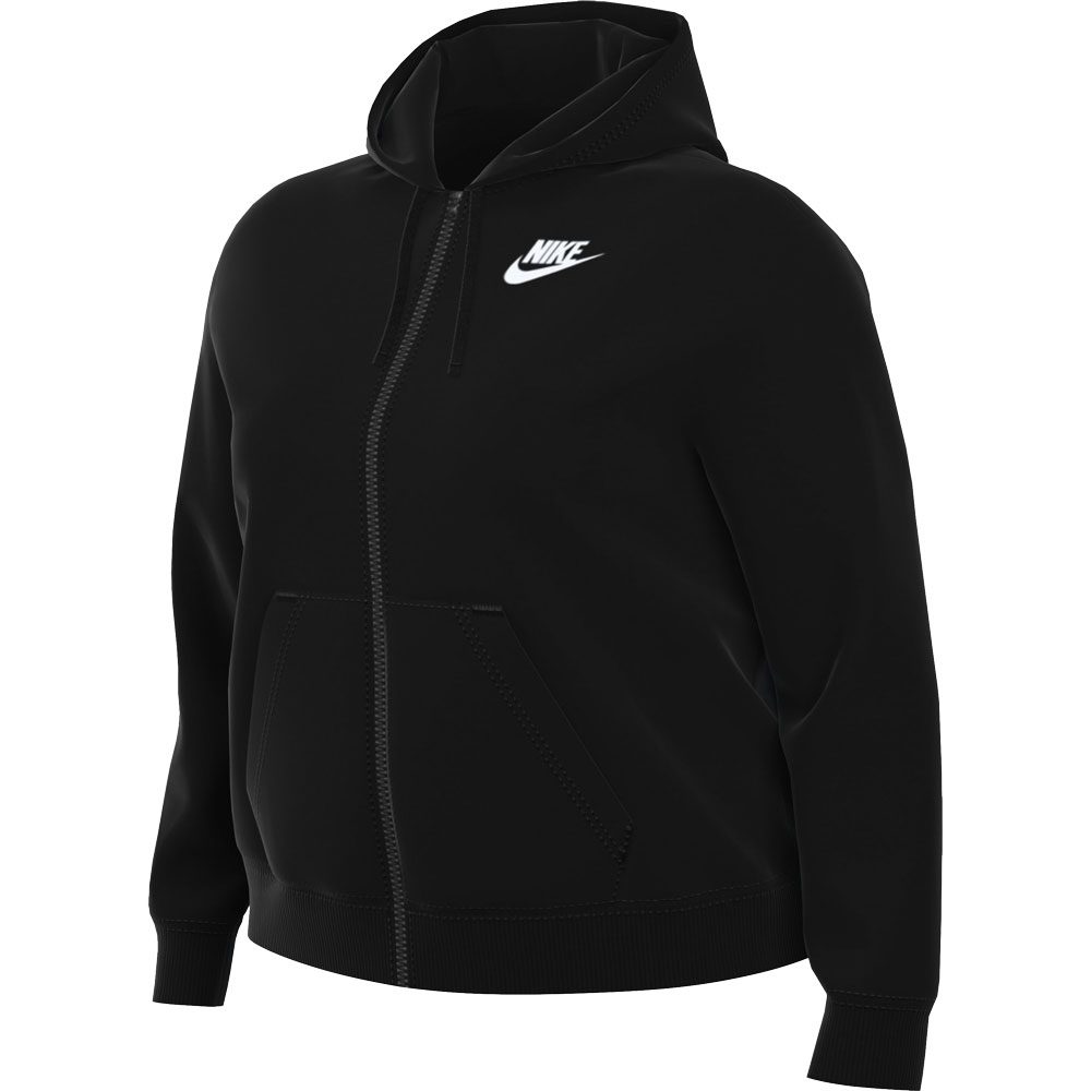 Nike Sportswear Icon Clash Black White Zip Up Bomber Jacket Womens