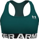 HeatGear® Authentics Mid Branded Sports Bra Women hydro teal