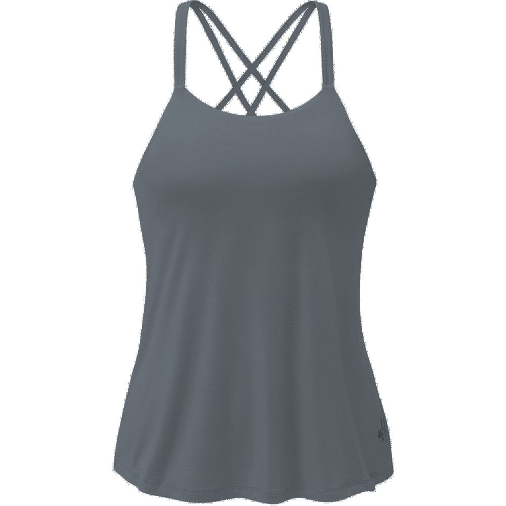 Spaghetti Top Damen noble grey