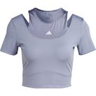 HIIT Aeroready Crop Training T-Shirt Damen silver violet