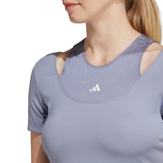 HIIT Aeroready Crop Training T-Shirt Damen silver violet