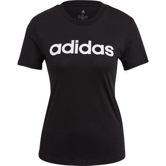 adidas - Essentials Slim Logo T-Shirt Damen schwarz