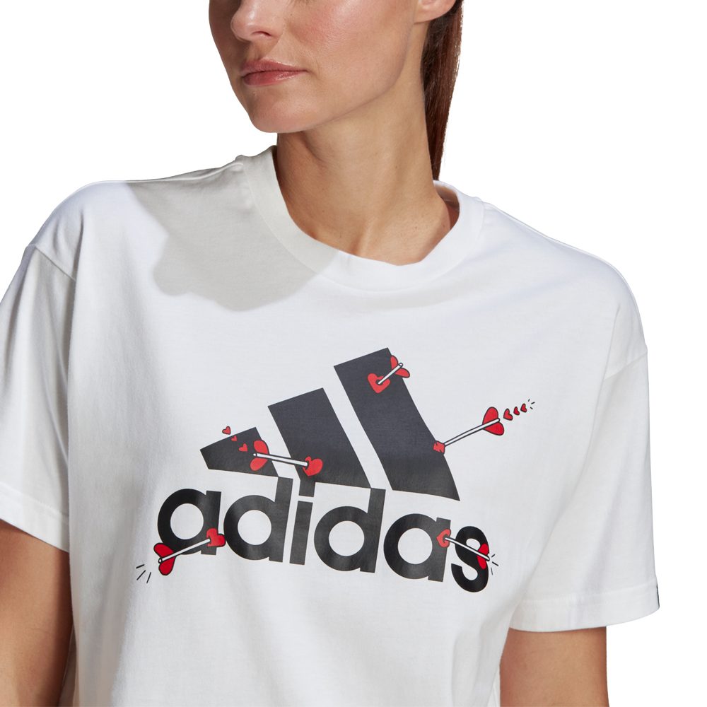 Depressie uitsterven Aanpassen adidas - Valentine Graphic T-Shirt Damen weiß kaufen im Sport Bittl Shop