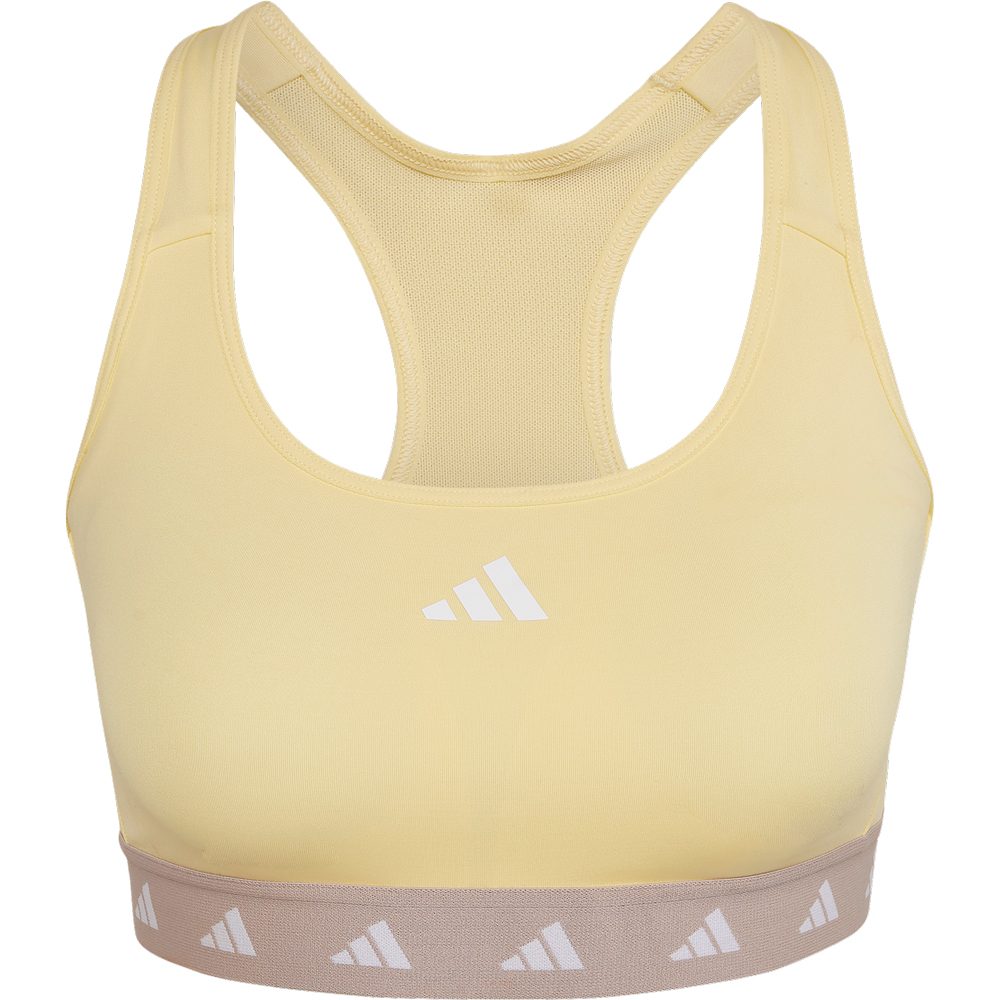 adidas - vapour almost grey at Medium-Support Training Powerreact Sport Shop Women Techfit Bra yellow Bittl