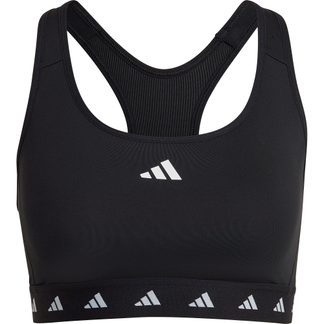 adidas - Powerreact Training Medium-Support Techfit Sports Bra Women black