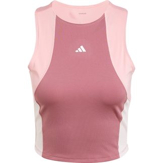 adidas - Techfit Colorblock Training Crop Tanktop Damen preloved crimson