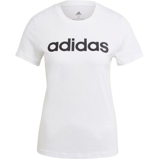 adidas - Essentials Slim Logo T-Shirt Damen weiß