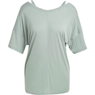 Yoga Studio Oversized T-Shirt Damen silver green