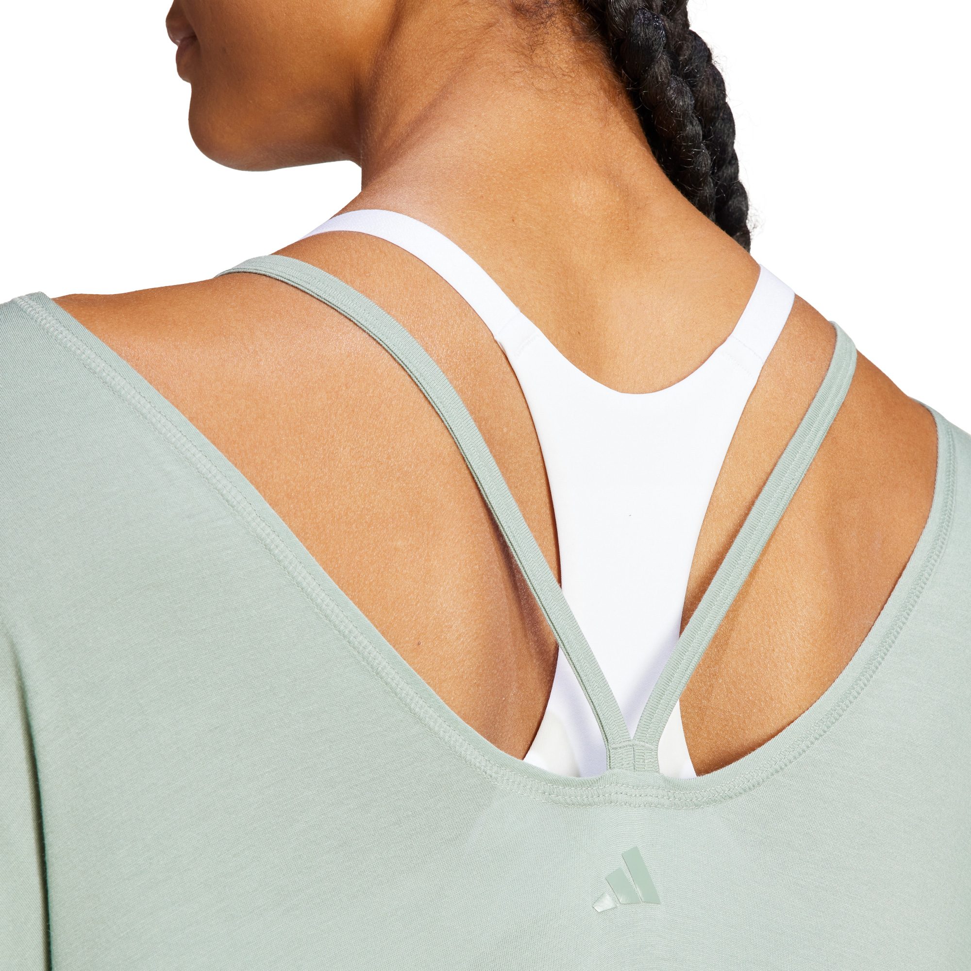 adidas - Yoga Studio Oversized T-Shirt Women silver green