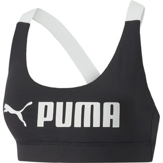 Puma - Mid Bittl Impact green at Sport Bra Women Shop Sports Fit speed