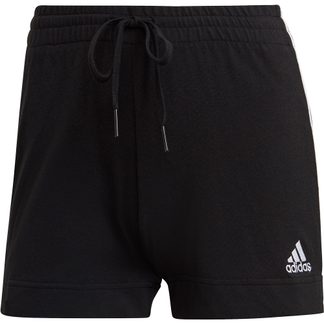 adidas - Essentials Slim 3-Streifen Shorts Damen schwarz