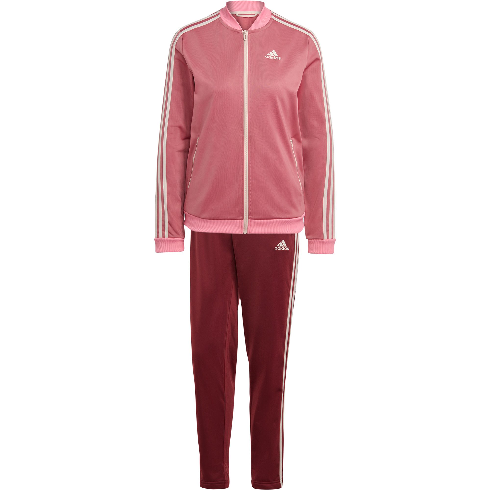 Beschrijving Herinnering technisch adidas - Essentials 3-Streifen Trainingsanzug Damen shadow red kaufen im  Sport Bittl Shop
