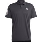 Club 3-Streifen Tennis Poloshirt Herren schwarz