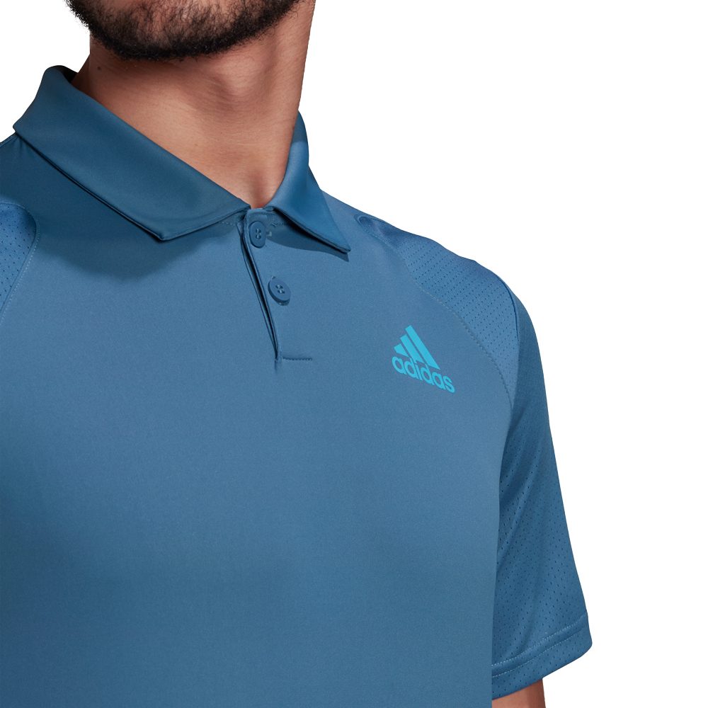 adidas - Tennis Club 3-Stripes Polo Shirt Men altered blue sky rush at Bittl Shop