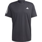 Club Tennis 3-Streifen T-Shirt Herren schwarz