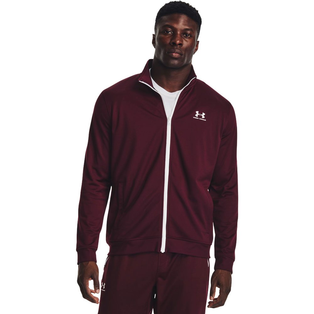 Maroon under armour jacket on sale
