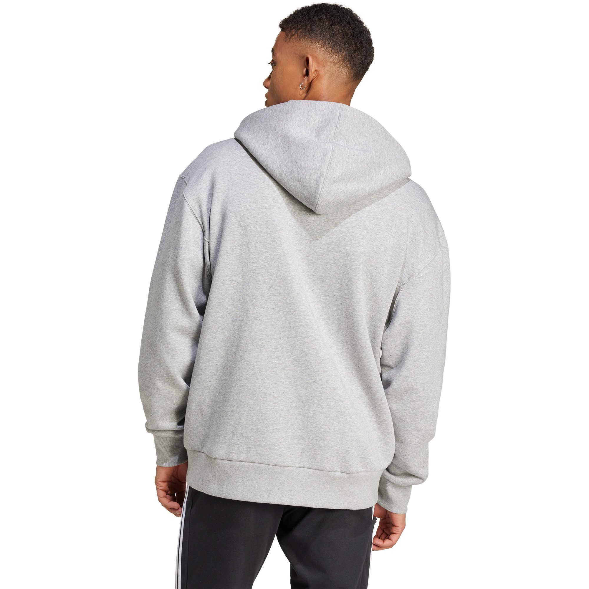 All white adidas hoodie 2025