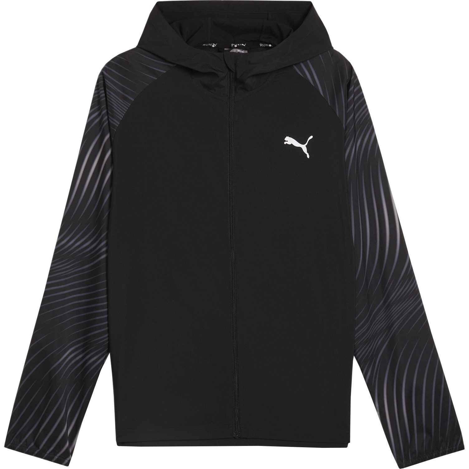 Puma Run Favorite AOP Woven Jacket Men puma black at Sport Bittl Shop