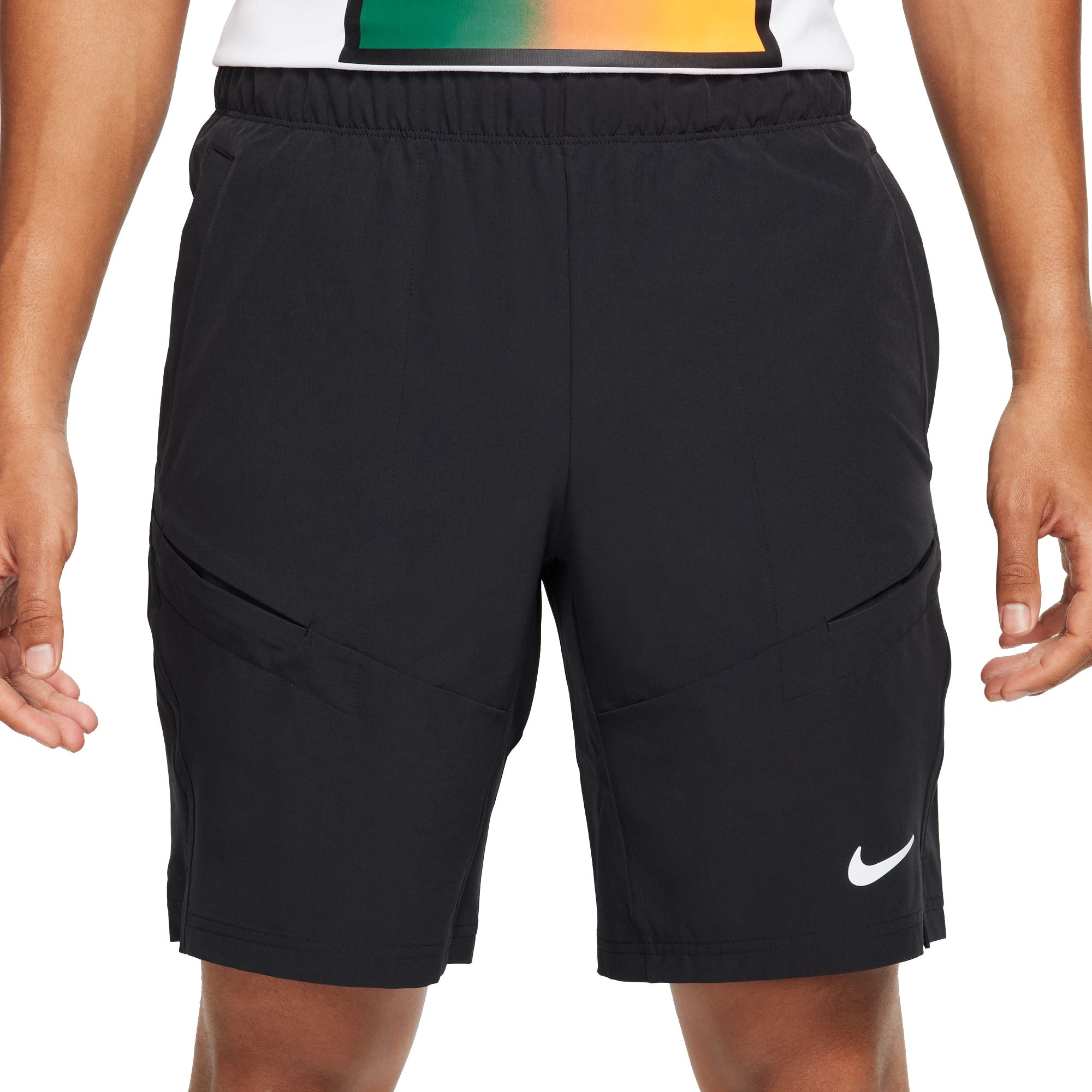 Mens black hot sale tennis shorts