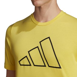 Train Icons 3-Bar Training T-Shirt Men impact yellow