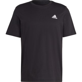 adidas - Essentials Embroidered Small Logo T-Shirt Herren schwarz