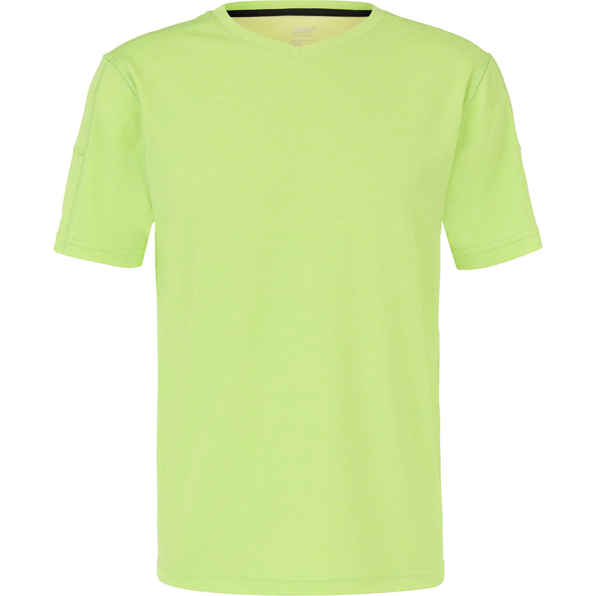 Joy Ole T Shirt Men lemon green melange at Sport Bittl Shop