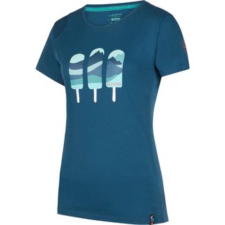 La Sportiva - Icy Mountains T-Shirt Damen storm blue